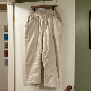 Elizabeth Suzann Natural Canvas Clyde Pants, xl